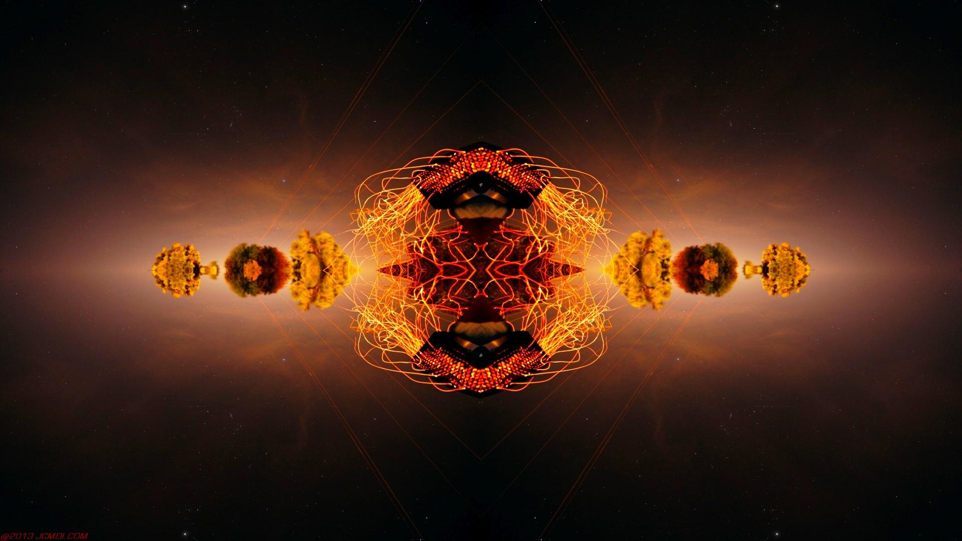 Chimney Sparks Abstract Artwork Timelapse Still Images